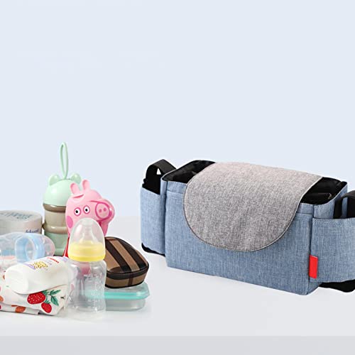 Organizador de saco de carrinho | Organizador de carrinho com 2 porta-copos,Bolsa universal de acess