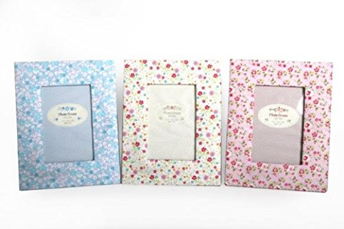 Photo Frame - Ditsy Floral Fabric: Blue