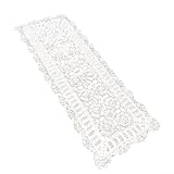 Design ajouré vintage crocheté à la main : finement crochetée à la main avec des motifs creux délicats, cette nappe en coton apporte un charme vintage authentique aux tables à manger, buffets, ou buffets dans les maisons, cafés et espaces événementiels.