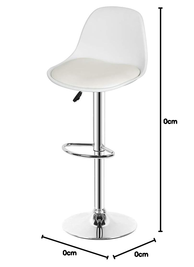 LANTUS Taburete En Polipiel 4X Taburetes Alto Cocina Regulable en Altura Taburetes de Bar con Respaldo Cuero Sintético+Plástico Sillas Altas Taburete Giratorio para Estudio, Trabajo, Oficina