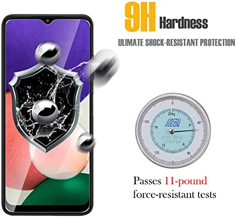 WFTE [2-Pack Screen Protector for Samsung Galaxy A22 5G,Anti-Scratch,High Transparency,Anti-fingerprint,Bubble-Free,Dust-Free Premium Screen Protector Tempered Glass For Samsung Galaxy A22 5G