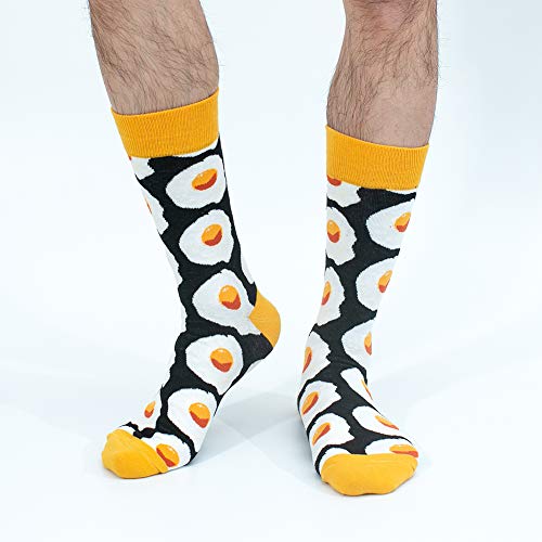Bonangel Men's Fun Dress Socks-Colorful Funny Novelty Crew Socks Pack,Art Socks - Thumbnail 3