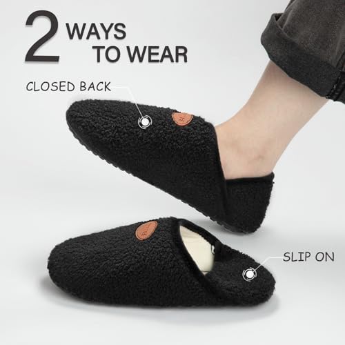Image of ATHMILE House Slippers for Women Men Indoor Barefoot House Shoes Soft Socks | Furry Slip on Cozy Comfy Flexible Machine Washable Home Bedroom Travel Hospital Yoga Gifts for Mom Grandma