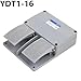 KAPPDE Foot Switch YDT1-16 Aluminum Shell Gray Double Pedal Switch Machine Tool Accessories Switch MD6-L02