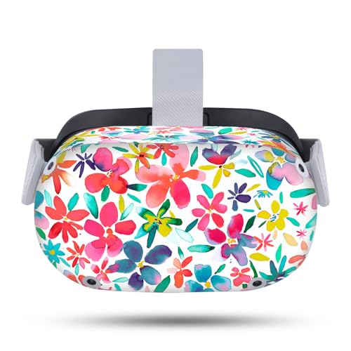 Head Case Designs Officially Licensed Ninola Colorful Petals Spring Art Mix Vinyl Sticker Skin Decal Cover Compatible with Meta Quest 2