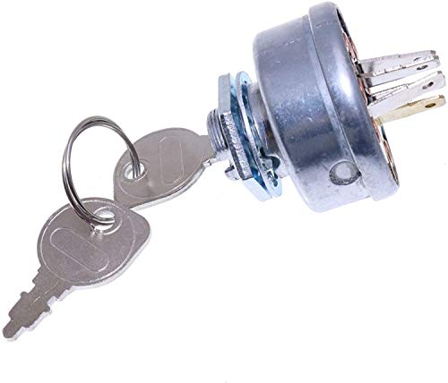 ZTUOAUMA Ignition Switch & 2 Keys K1122-62110 for Kubota T1460 T1570 T1670 T1760S T1870S T1880AU2 T2080 T2090BR T1460S T1560 T1560S T1770S T1880