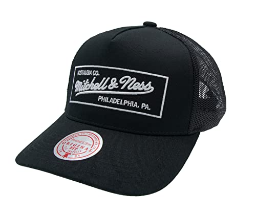 Mitchell & Ness Classic Trucker Snapback - Box Logo - Own Brand, blk/wht