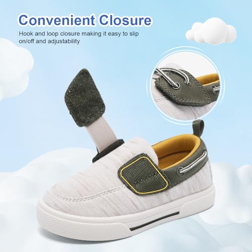 Image of nerteo Toddler Boys & Kids Dress Boat Loafers School Shoes Girls Slip on Sneakers (Toddler /Little Kid)