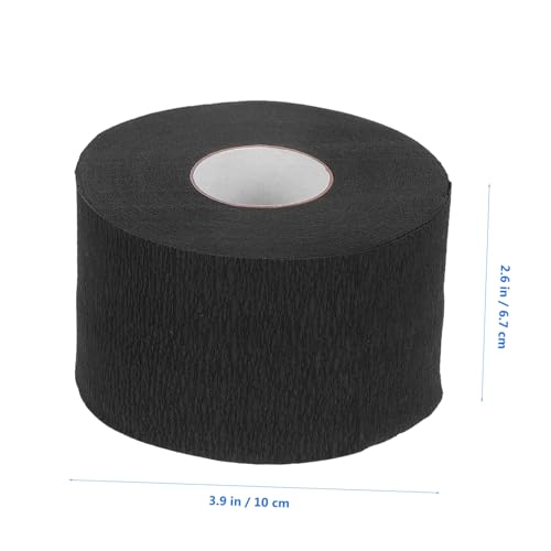Bandes de protection cou papier noir coiffeur barbier taille standard - 2