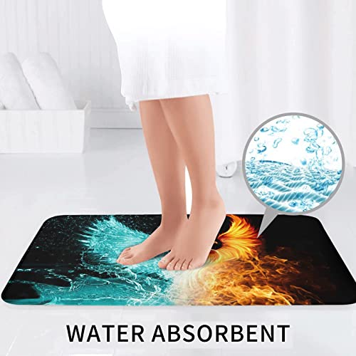 Schönes Phoenix Print Rug Mats Pads Badvorleger Badezimmerteppich Set 3 Stück + Konturteppich + Toilettendeckelbezug – Bild 7