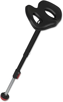 Focal FKS-1000-BK Safco Products Mogo Seat, Leaning Stool, Portable, Indoor/Outdoor Use, Black