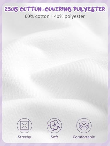 Cooraby 3 Pack Baby and Toddler Girls' Sweatshirt Girl No Cap Crew-Neck Sweatshirt Long Sleeve Pullover Shirt3