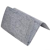 Sac de rangement en feutre : garde votre canapé de chevet et votre bureau organisés avec une élégante poche suspendue conçue pour un accès rapide aux tablettes, magazines, télécommandes et câbles. Aucun outil nécessaire pour l'installation, il suffit d'insérer la plaque sous ou les objets lourds