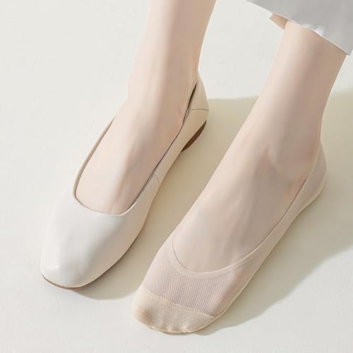 Women's Summer Ice Silk No Show Socks Low Cut Super Light Mesh Invisible Liner Socks Assorted Colors 7-Pack 6