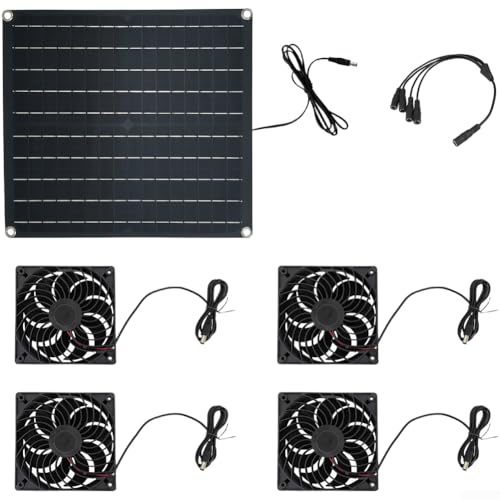 Ventilateur d'extraction solaire 25W kit de ventilation étanche IP65