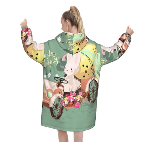 Couverture à capuche œuf de Pâques pour des soirées cocooning