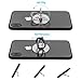 Zylee Cell Phone Ring Holder Stand, Transparent Phone Ring Finger Grip 360° Rotation Phone Ring Holder Finger Kickstand for Almost All Phones(4Silver)