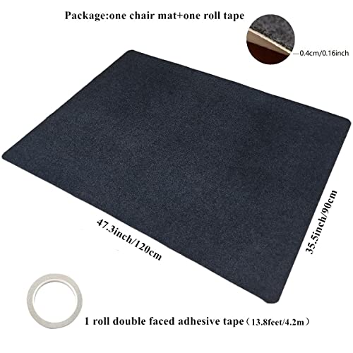 Hjjkkh Office Chair Mat With 35.5X47.3In,Hard Wood Floor Chair Mat For Hardwood Tile Floor,Anti-Slip Multi-Purpose Chair Protector For Computer Rolling Chair Desk Home Office With 1 Adhesive Tape #TOP1