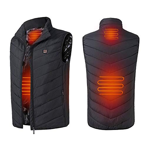 Cocobla 2019 Upgrade Electric Heated Vest Lightweight USB Rechagable Heating Warm Waistcoat Down