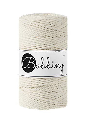 Bobbiny Corde Macramé Torsadée Regular 3mm (Natural) 100m
