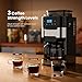 Kismile 10-Cup Digital Drip Coffee Maker with Built-In Grinder, 12-Hour Timer, Programmable, 1.5L Water Tank, Keep-Warm Function, Combo Brewer and Grinder for Home & Office Use