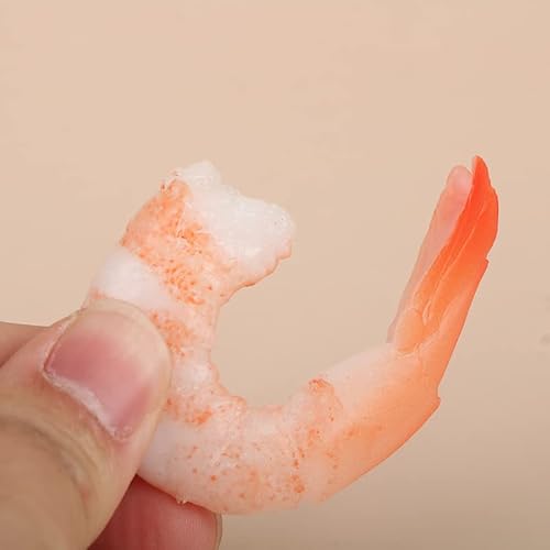 5 peças de simulação de camarão modelo de camarão de alta imitação para tiro de camarão, adereços pa