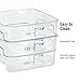 Cambro FreshPro 2Qt Food Storage Container in Clear for Industrial and Kitchen Use, Pantry Organization and Ingredient Freshness