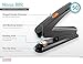 Novus B8fc Flat Clinch Stapler, 70% Less Effort, 50 Sheet Capacity, Dual Staple Guide, German Engineered, Staple|Pin|Tack, Black (020-1673)