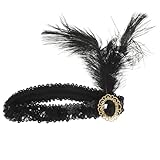 Accessoire de tête festif : le bandeau charleston vous donne confiance en vous et vous rend plus sereine. élégant et polyvalent, il convient à toutes les occasions. bandeau charleston noir