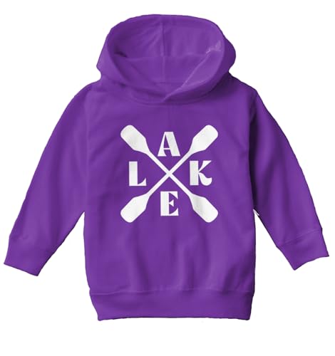 LAKE - Lake House Paddles Boat Toddler/Youth Fleece Hoodie