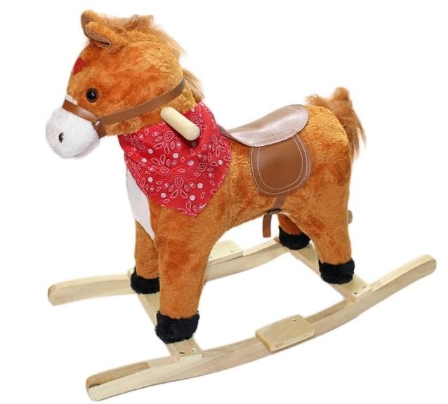 Wooden Rocking Horse for Kids | Horse Ride on for Kids,Size:76L x 38W x 76H Centimeter - Pack of 1 (B0CQ8PWSTH) Amazon Price History, Amazon Price Tracker