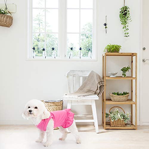 image for BINGPET 2 Pack Blank Dog Shirt Skirt - Soft Breathable Cute Pet Clothe
