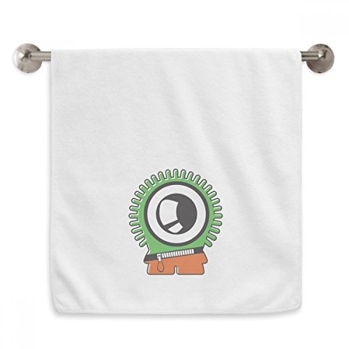 Serviette débarbouillette univers alien vert pour éliminer l'humidité - 2