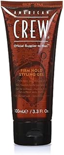 Men's Hair Gel by American Crew, Firm Hold, Non-Flaking Styling Gel, 3.3 Fl Oz
