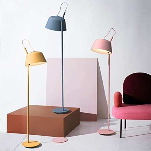 Lámpara de suelo para sala de estar con luz de soporte vertical creativa 4