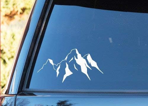 Grand Teton Mountains Shape - Calcomanía de vinilo para casco de teléfono de coche