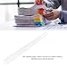 100PCS Spiral Binding Coils 48 Loops 4:1 Pitch Double Wire Binding Spines 1150 Sheets Capacity 14.3mm Diameter A4 Office Paper Book Binding (Silver)