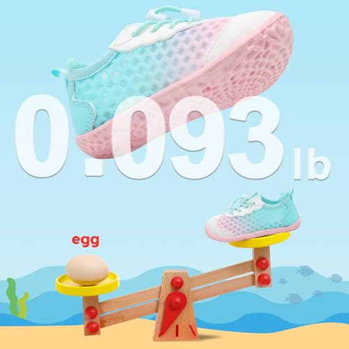BARERUN Toddler Water Shoes Barefoot Kids Water Shoes Boys Girls Aqua Socks Quick-Dry Breathable Toddler Sandals Slip on Indoor Outdoor Walking Shoes for Beach Swim Pool4