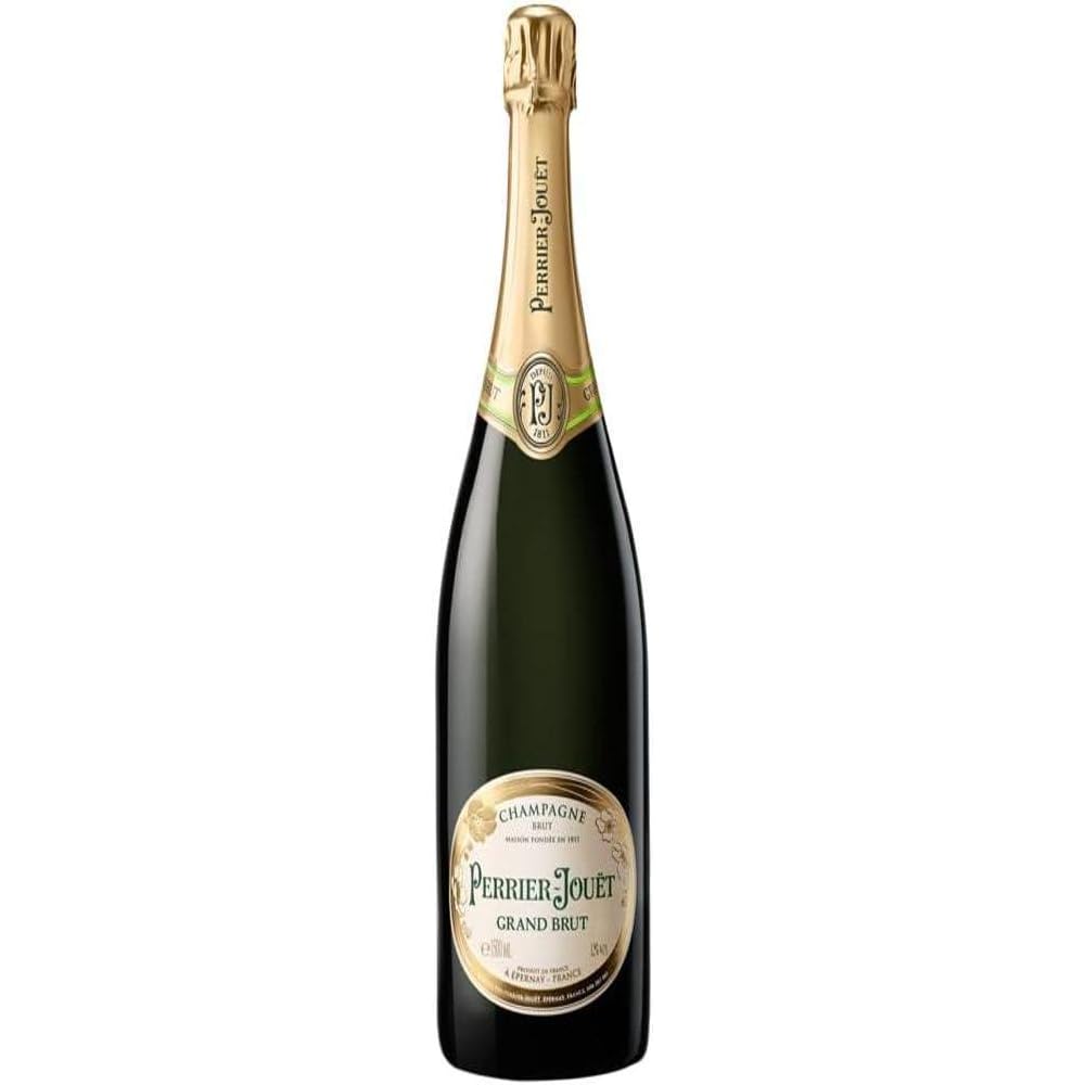 Perrier-Jouët Grand Brut Champagner, Elegante Cuvée mit floralen Aromen, frischen Früchten & einem anhaltenden feinen Abgang, Aperitif, 1 x 1,5L