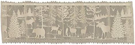 Heritage Lace Natural 60"X15" Lodge Hollow Valance