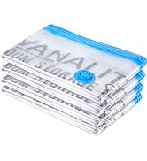 WANALIT ふとん圧縮袋 特大サイズ XXXL ダブルサイズ布団用 4枚入 (ダニよけ 防虫 Wパワー) 135×100cm