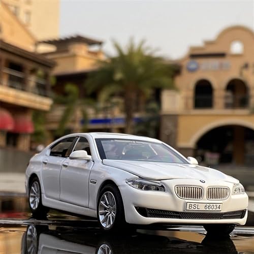 Image of 1:32 Diecast Model Alloy B-M-W 5 Series 535i Metal Pull Back Car with Sound Light, Openable Doors | Toy Vehicles for Kids Gift 【Colors as Per Stock】