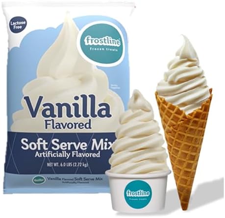 Frostline Vanilla Soft Serve Mix, Gluten & Lactose Free, 6 lb Bag