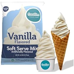 2 of Frostline Vanilla Soft Serve Ice Cream Mix, Lactose & Gluten Free - Just Add Water, Dairy, or Dairy Free Alternative, Use with Blender, Countertop Ice Cream Maker, Soft Serve Machine - 6 lb Bag