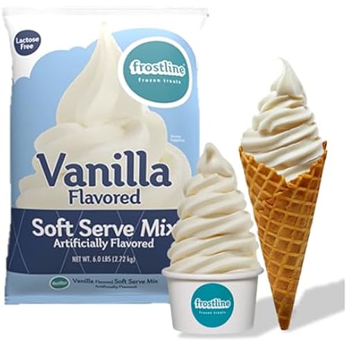 Frostline Vanilla Soft Serve Mix, Gluten & Lactose Free, 6 lb Bag