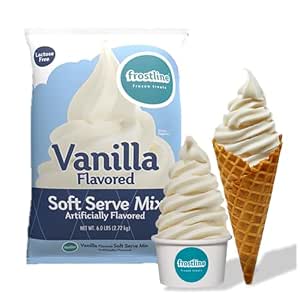 Frostline Vanilla Soft Serve Mix, Gluten & Lactose Free, 6 lb Bag