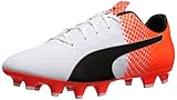 PUMA Men's evoSPEED Pink Yellow 1.5 Tricks FG Firm Ground Soccer Cleats