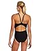 The Finals Women's Moonlight Splice Butterfly Back Swimsuit, Black/Gold, 28