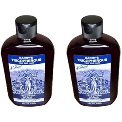 LK Barry's Tricopherous liquid regular for Hair (black) 8oz Pack of 2