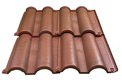 Tegole in plastica doppia onda colore Terracotta